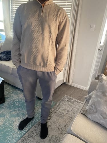 Customer photo review of Crown - Classic High Collar Knit Pullover